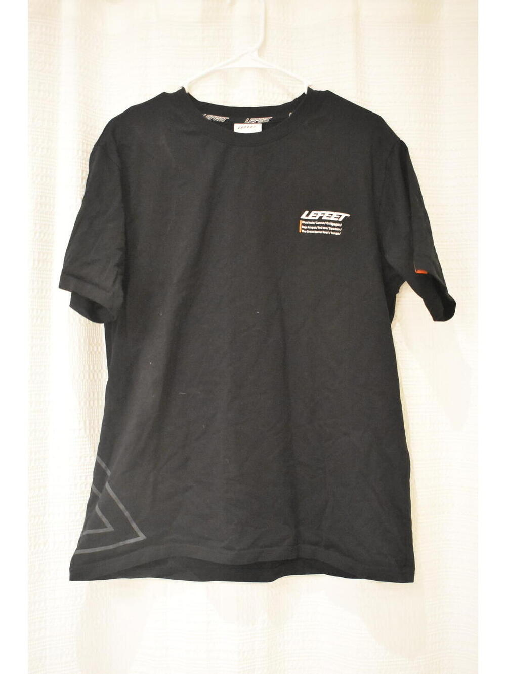 LEFEET Black Graphic Logo T-Shirt XL